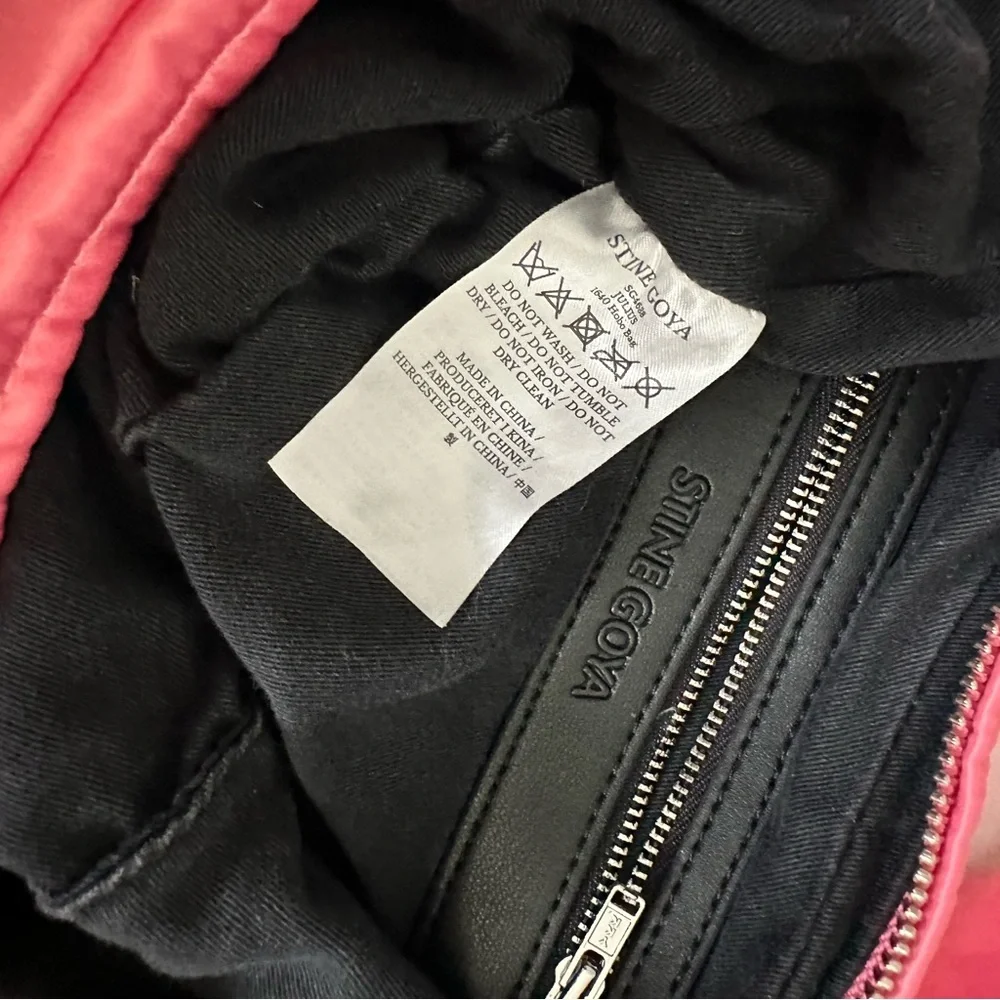 STINE GOYA Julius 1640 Pink Satin hobo bag